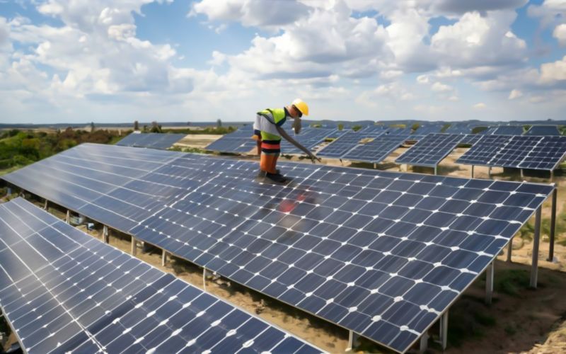 Local Solar Installation pros at work